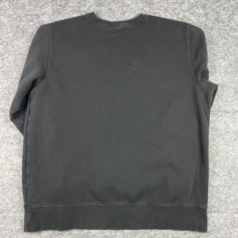 The North Face Sweatshirt Mens L Black Crew Neck Fleece Pullover Standard Fit - Picture 2 of 11
